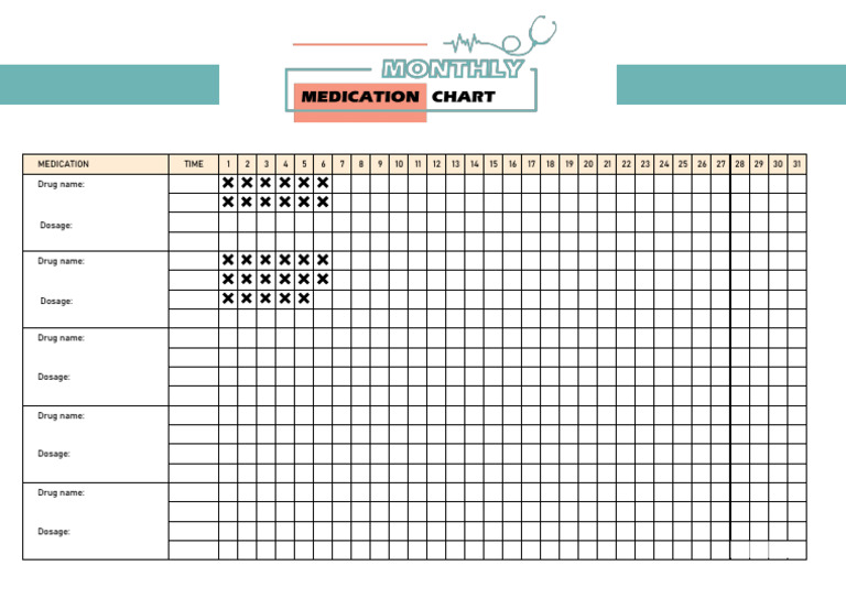 Medication Schedule Template for December | PDF