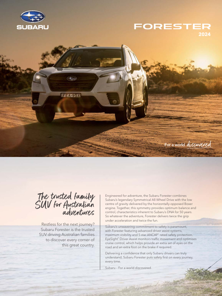 2024 Subaru Forester: Adventure Awaits | PDF | Automotive Technologies ...