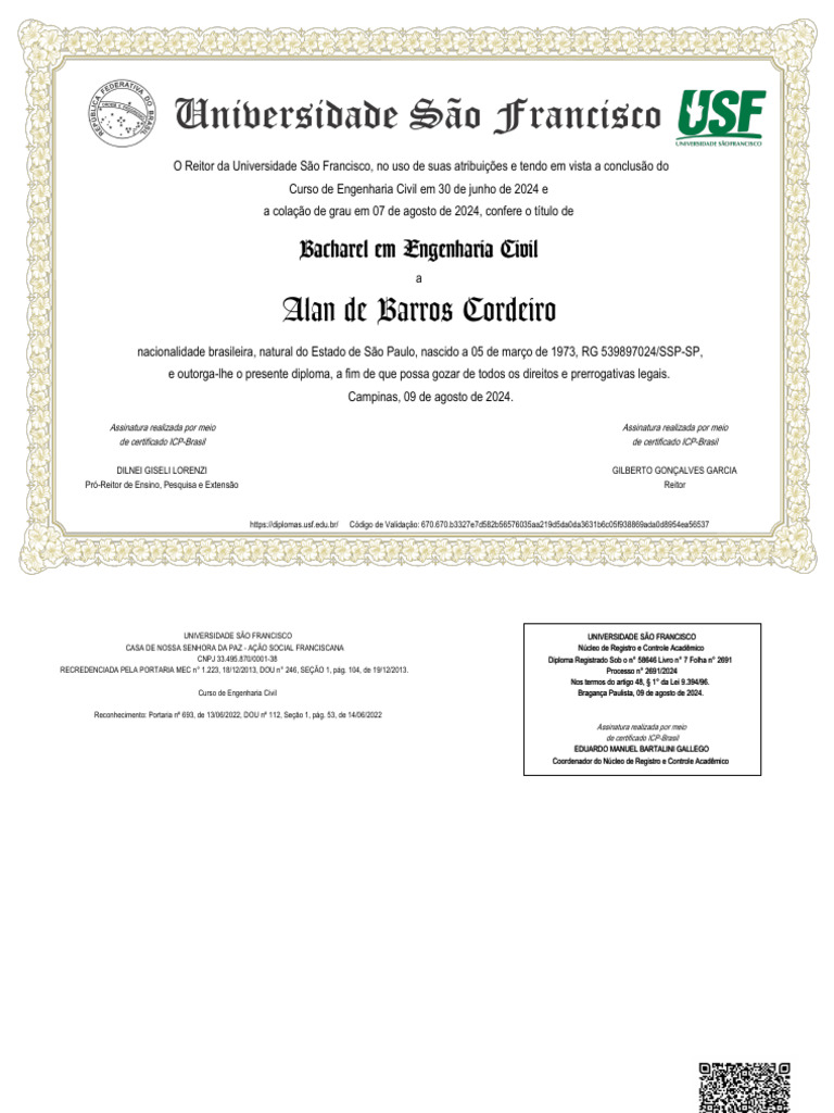 Diploma - USF | PDF