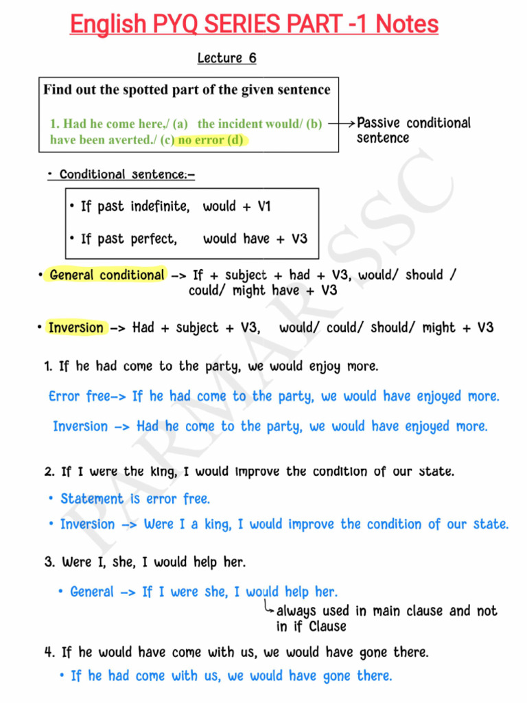 Day 6 - (English) Pyq Series | PDF