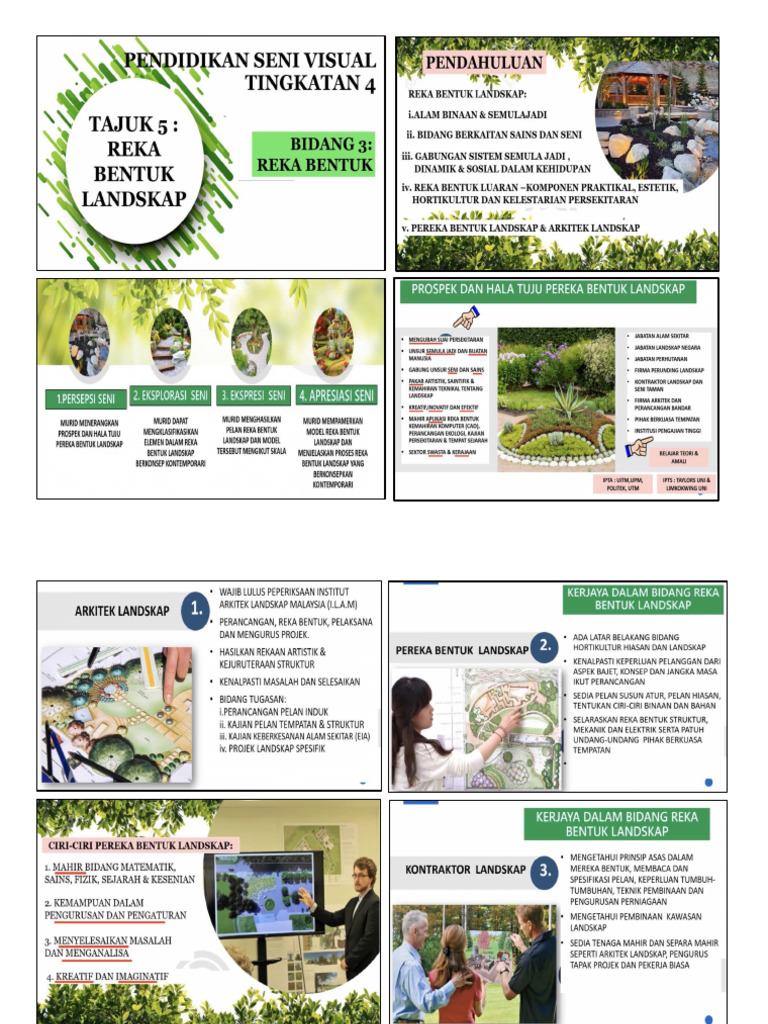 Nota t4 Reka Bentuk Landskap | PDF