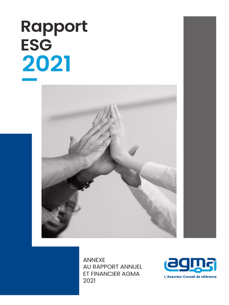 Rapport ESG 2021 d'AGMA | PDF | Assurance | Audit