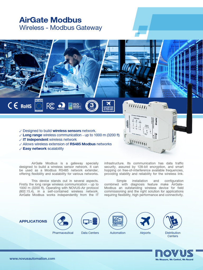Airgate Modbus Gateway Wireless en | PDF | Computer Network | Wireless