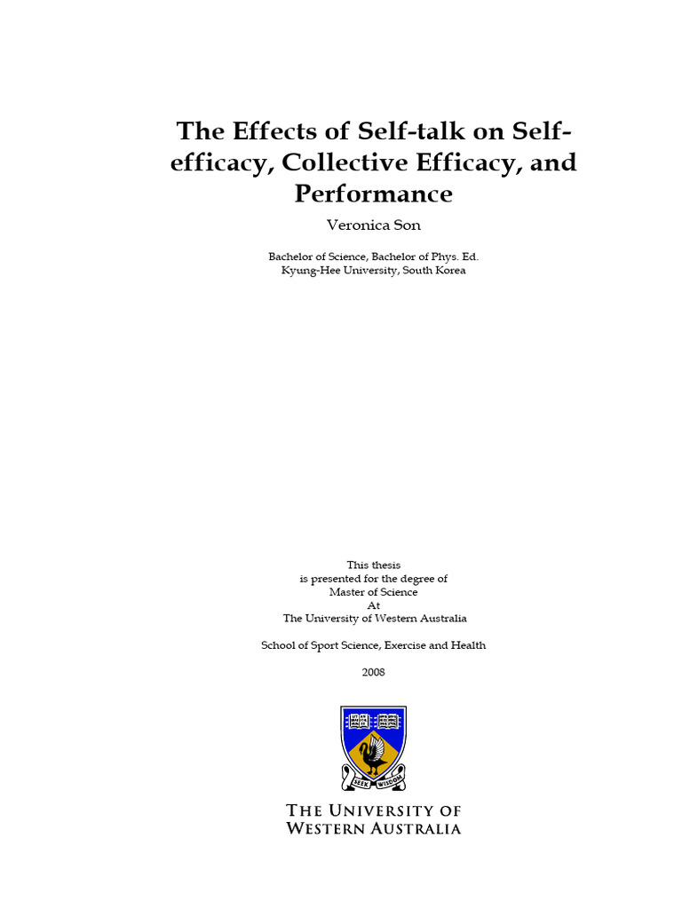 The_Effects_of_Self_talk_on_Self__efficacy__Colle | PDF | Self Efficacy ...