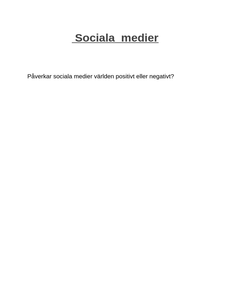 Sociala Medier 90 2 | PDF