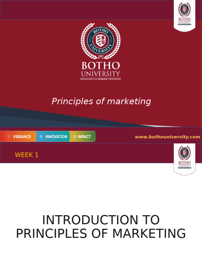 Week 1 - Introduction To Marketing-Updated | PDF | Marketing | Market ...