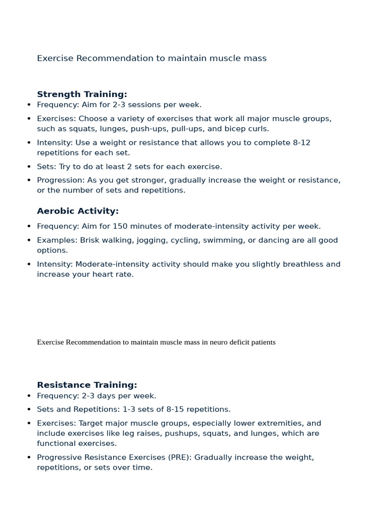 GLP-1 Exercise Guide for Muscle Maintenance | PDF | Strength Training ...