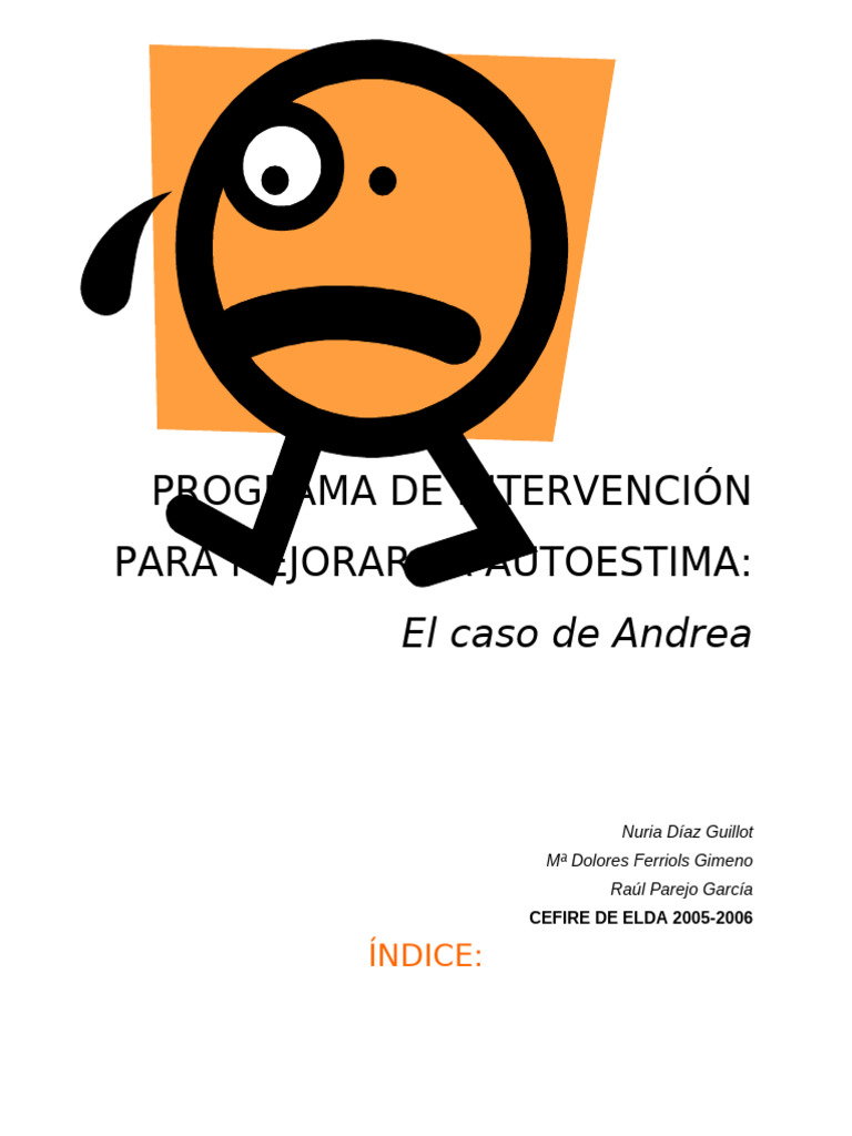 Programa para Mejorar la Autoestima Infantil | PDF | Autoestima ...