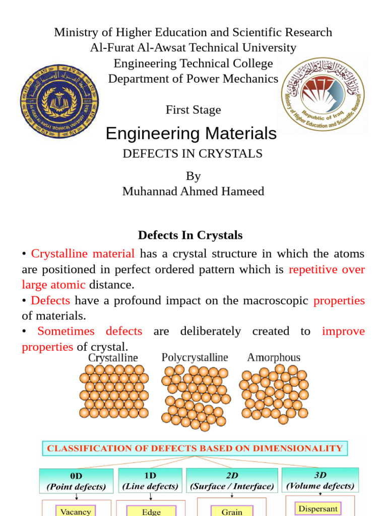 Defects in Crystals and Solidification | PDF | Dislocation | Crystallite