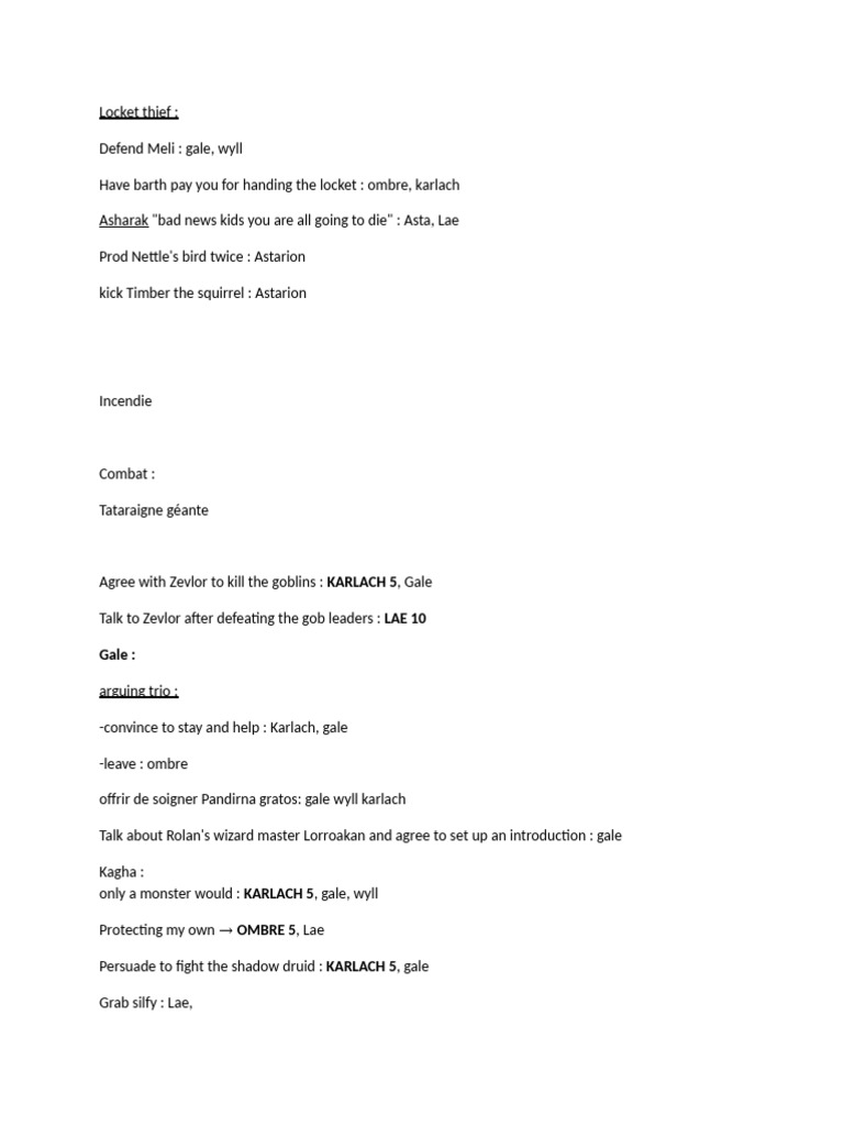 BG3: Meli and Barth's Locket Quest | PDF