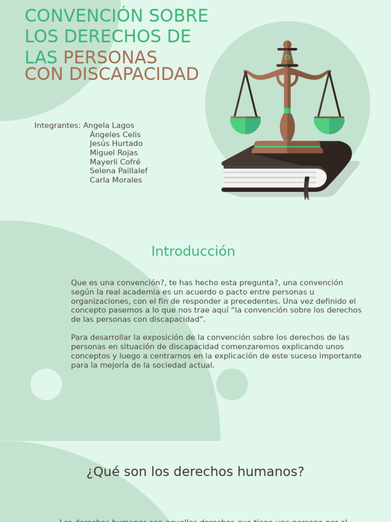 Derechos de Personas con Discapacidad | PDF | Invalidez | Etica social