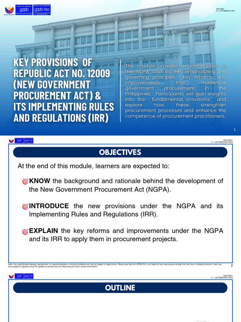Overview of RA 12009: NGPA Reforms | PDF | Life Cycle Assessment ...