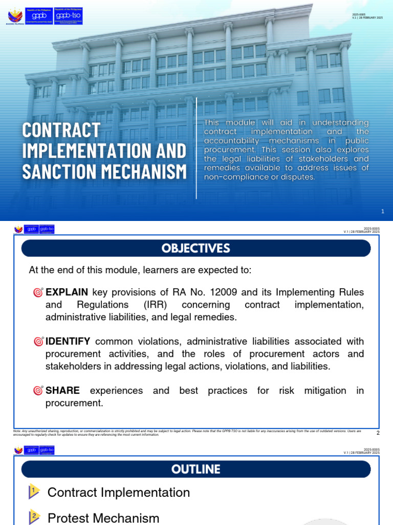 Contract Implementation Under RA 12009 | PDF | Surety | Guarantee