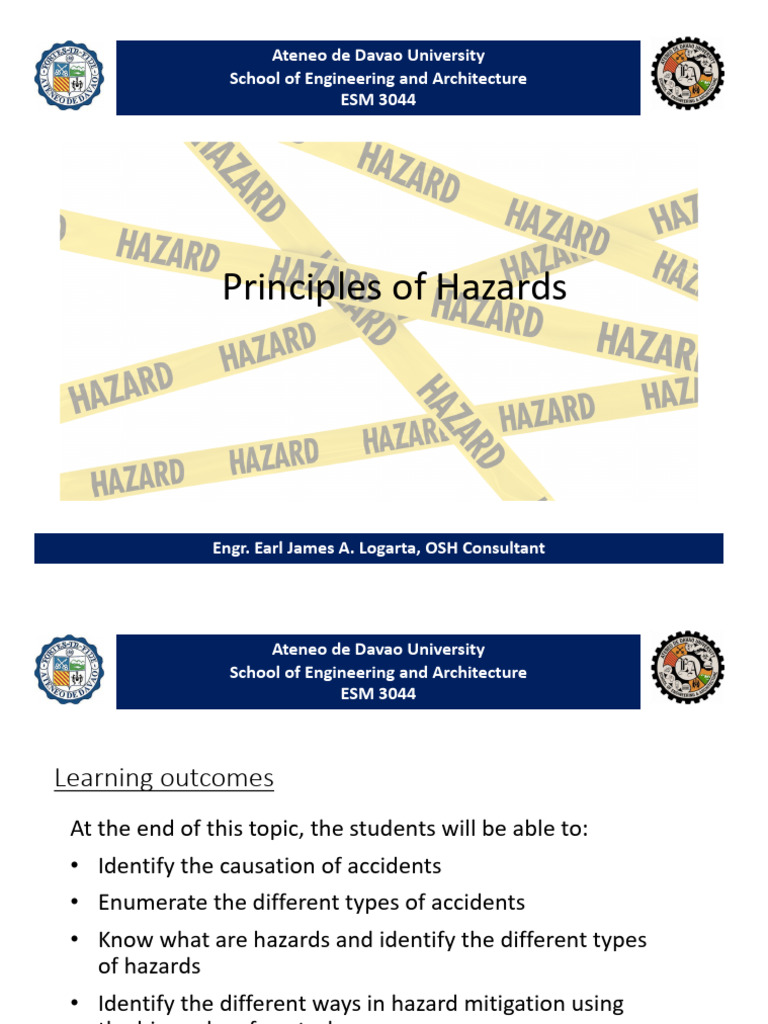 L2 - Principles of Hazards | PDF | Hazards | Engineering