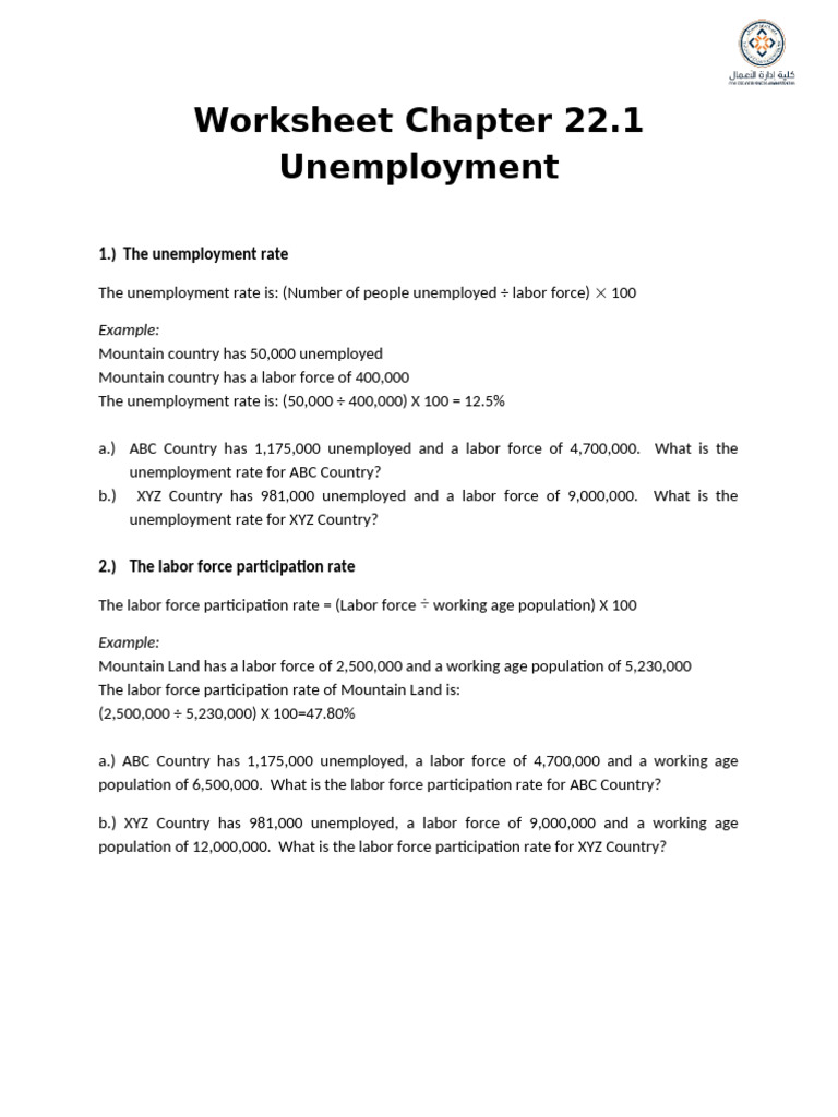 Unemployment and Labor Market Analysis | PDF