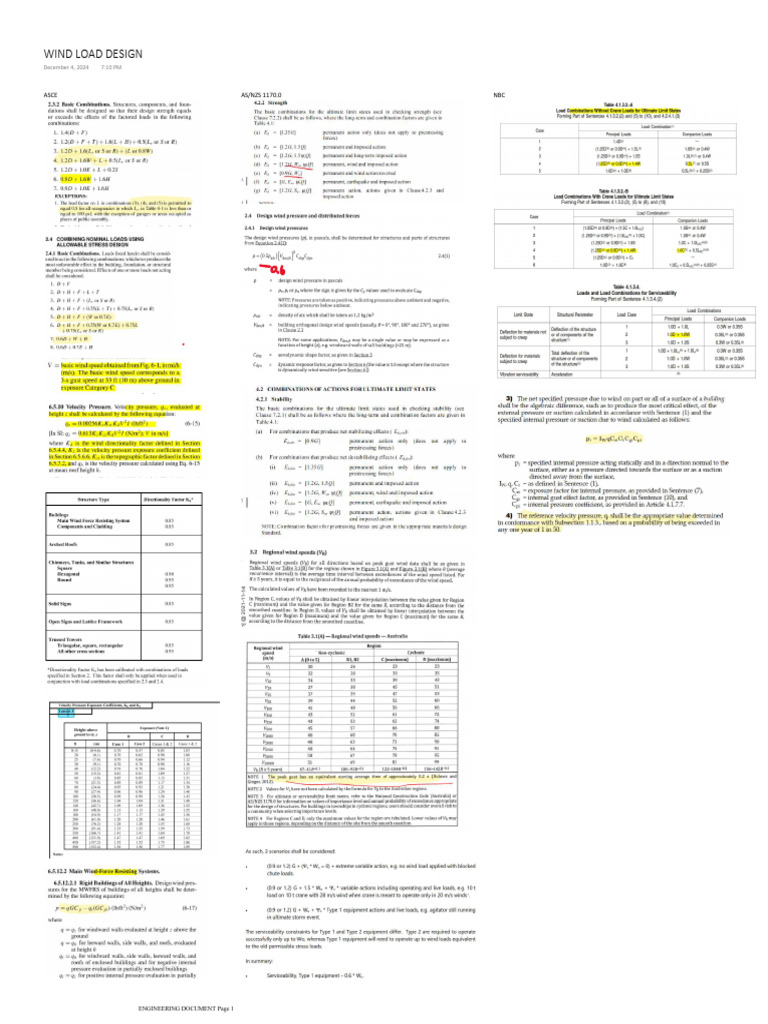 Wind Load Design | PDF