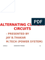 Alternating Current R-L-C Series Circuits