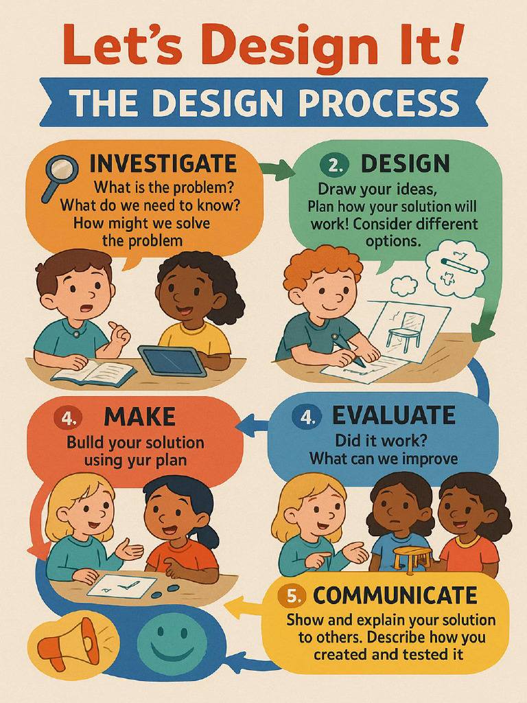 A Colorful Educational Poster Titled Let's Design | PDF