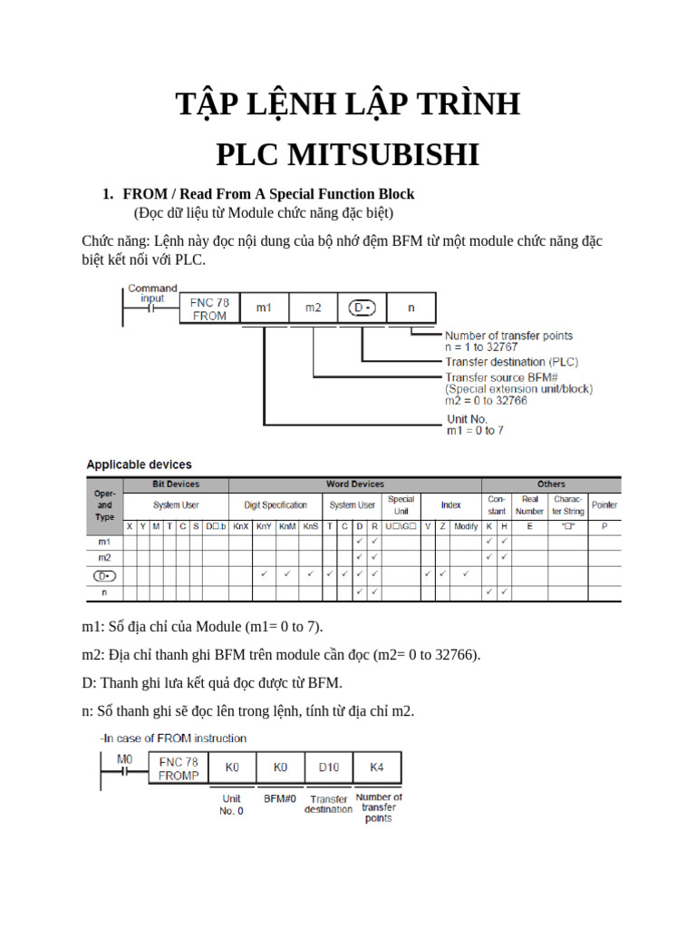 PLC Mitsubishi Document | PDF