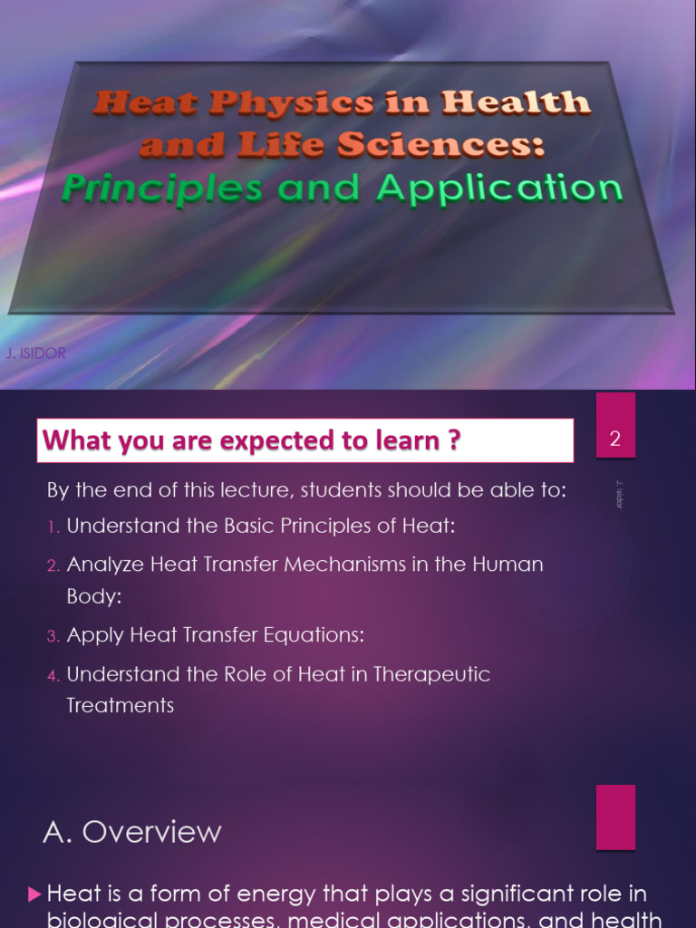 Heat Transfer Principles in Health Science | PDF | Heat Capacity | Heat