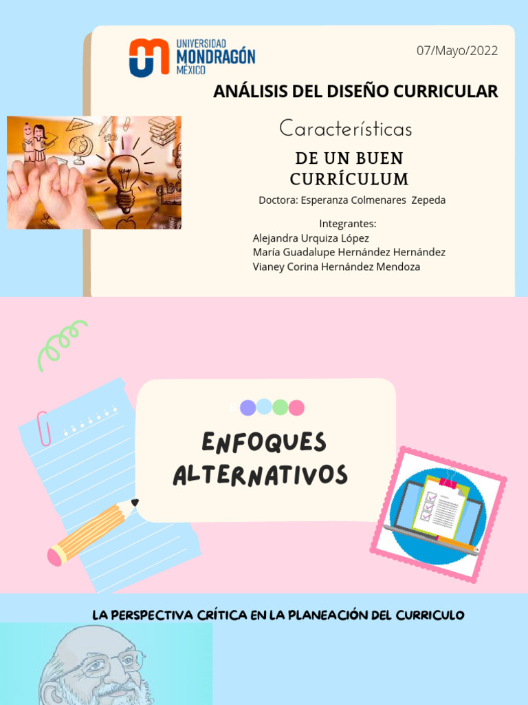Elementos del Currículo Educativo | PDF | Plan de estudios | Ideologías