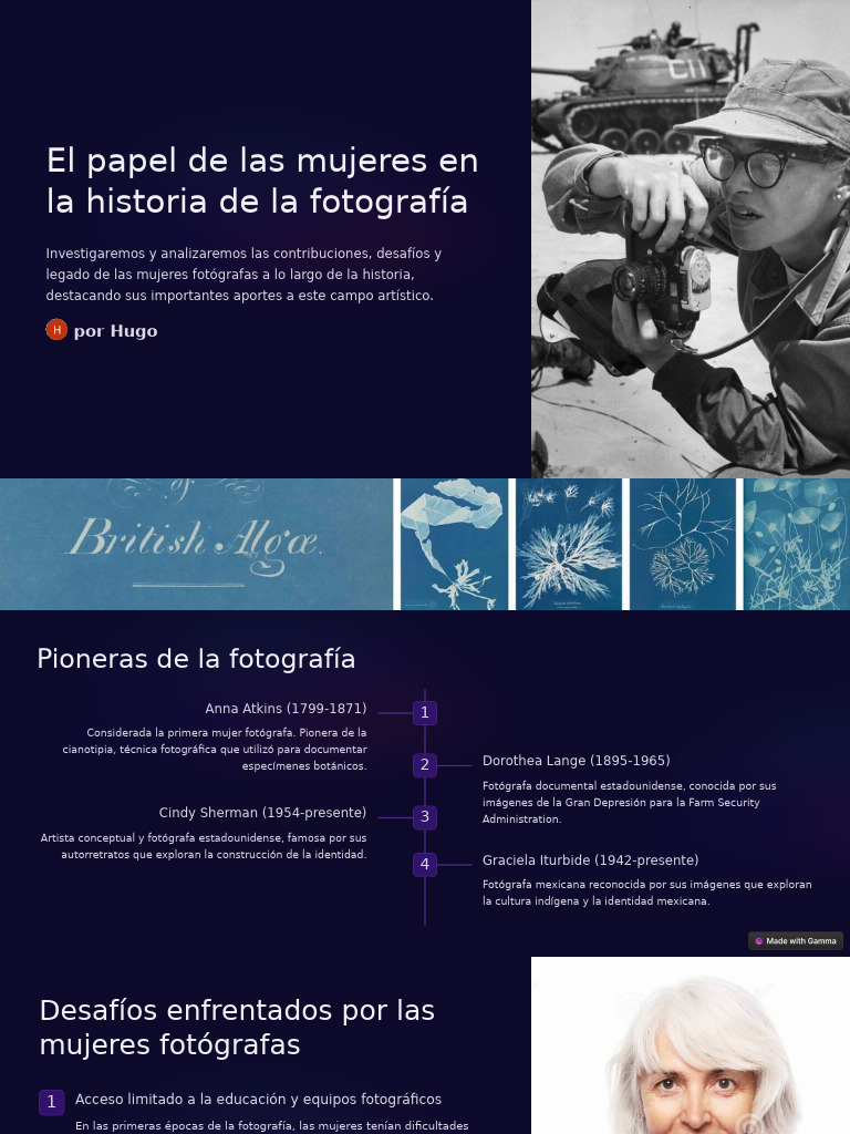 El Papel de Las Mujeres en La Historia de La Fotografia | PDF