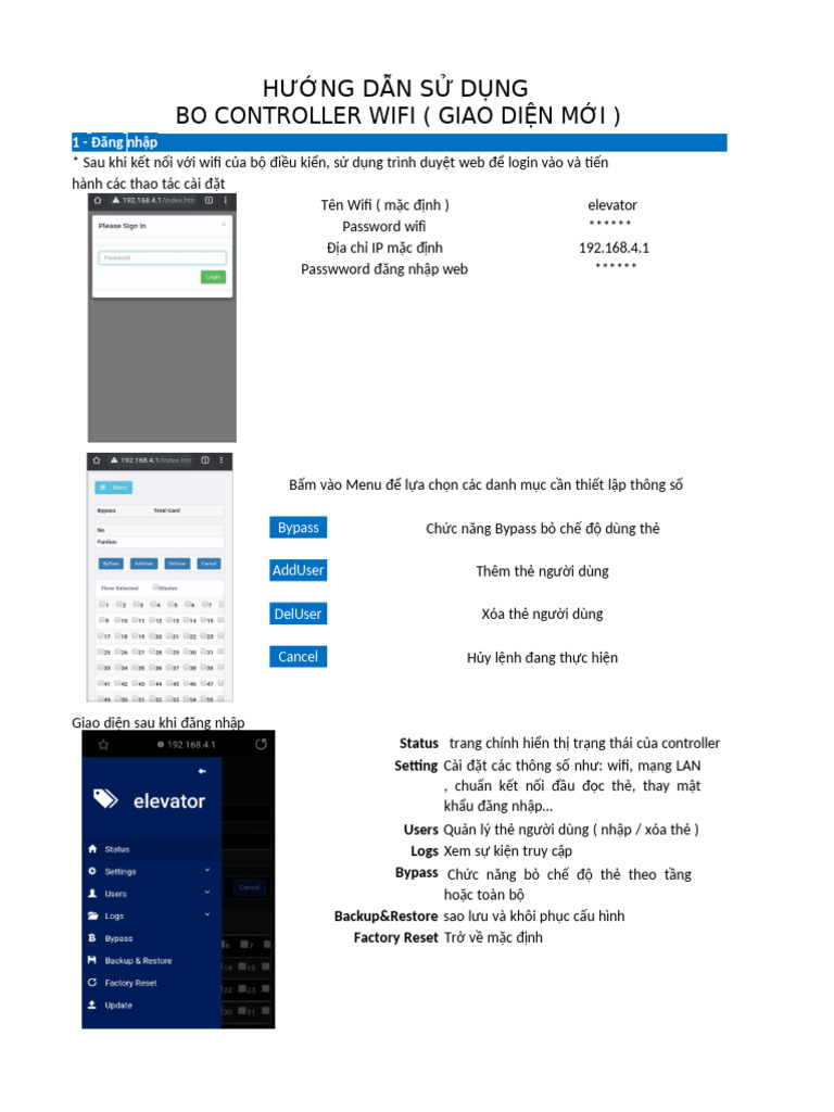 HDSD Wifi Controller New Verssion | PDF