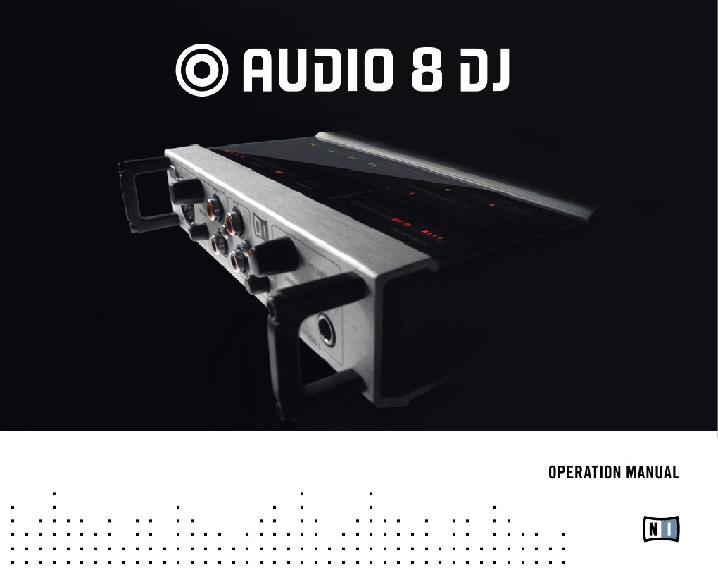 Audio 8 DJ Manual English PDF Installation Programs