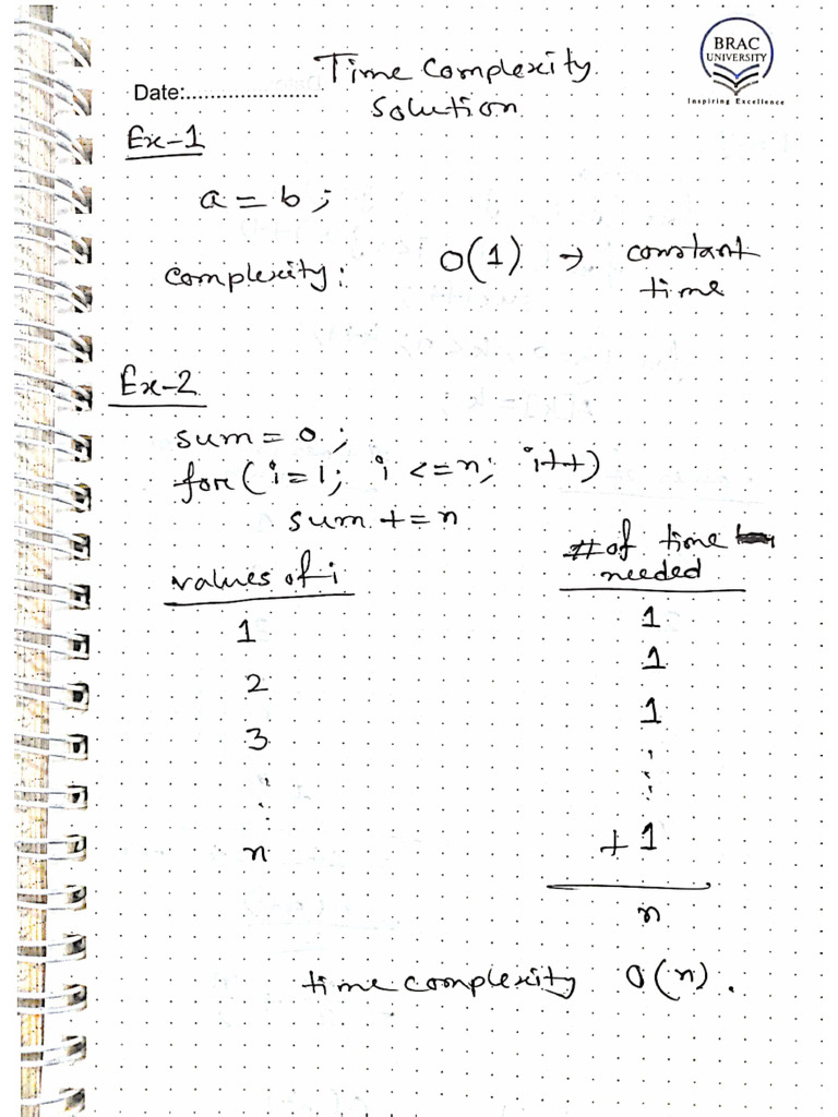 Time Complexity Solution 1 | PDF