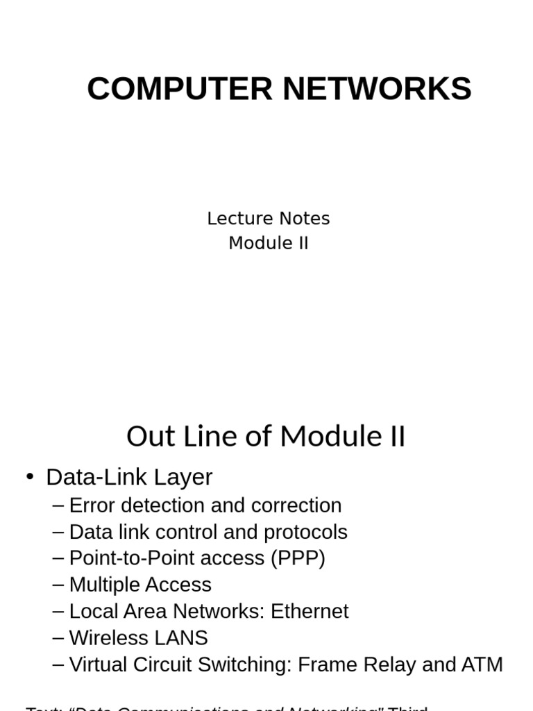 Data Link Layer Error Detection Techniques | PDF | Error Detection And ...