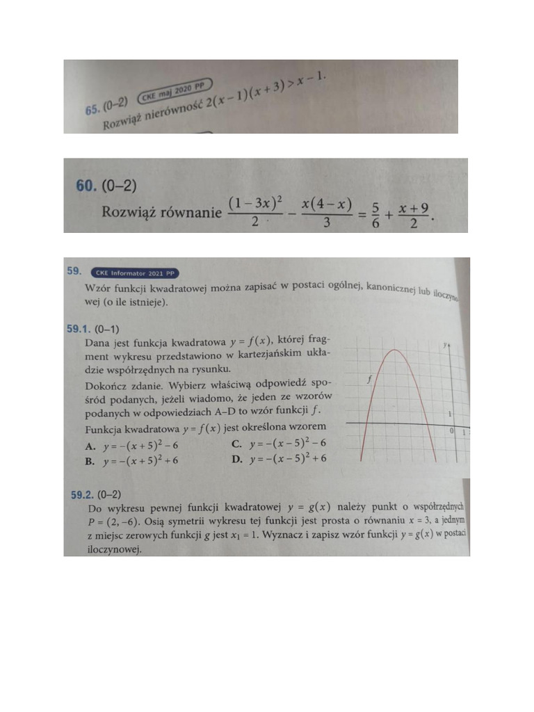 funkcja-kwadratowa-zadania-powt-rkowe-pdf