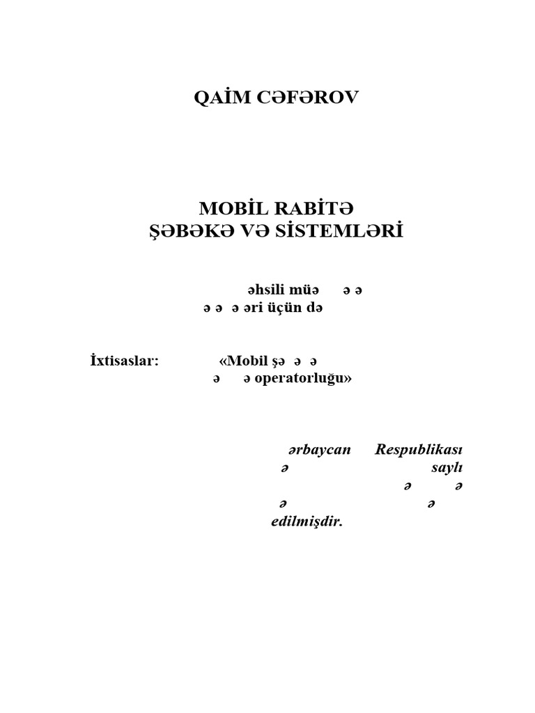 Mobil Rabite Shebekeleri Ve Sistemleri | PDF