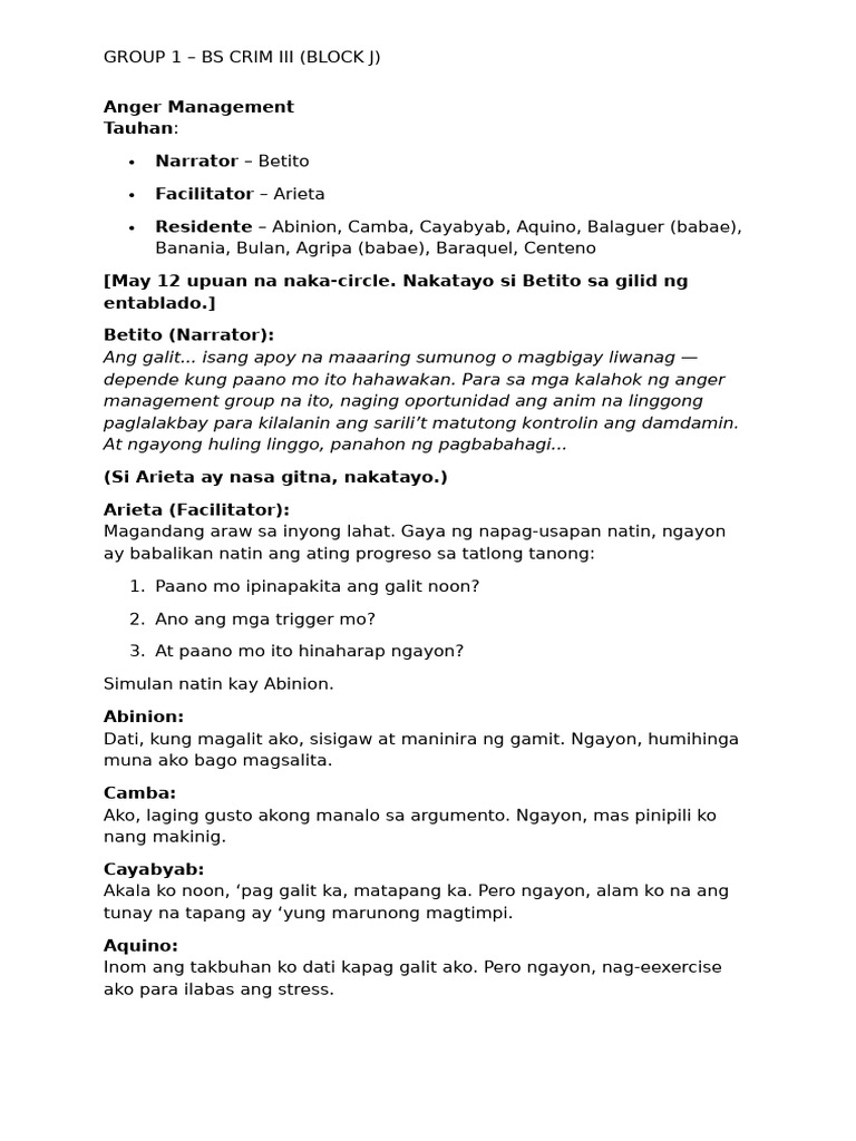 Anger Management | PDF