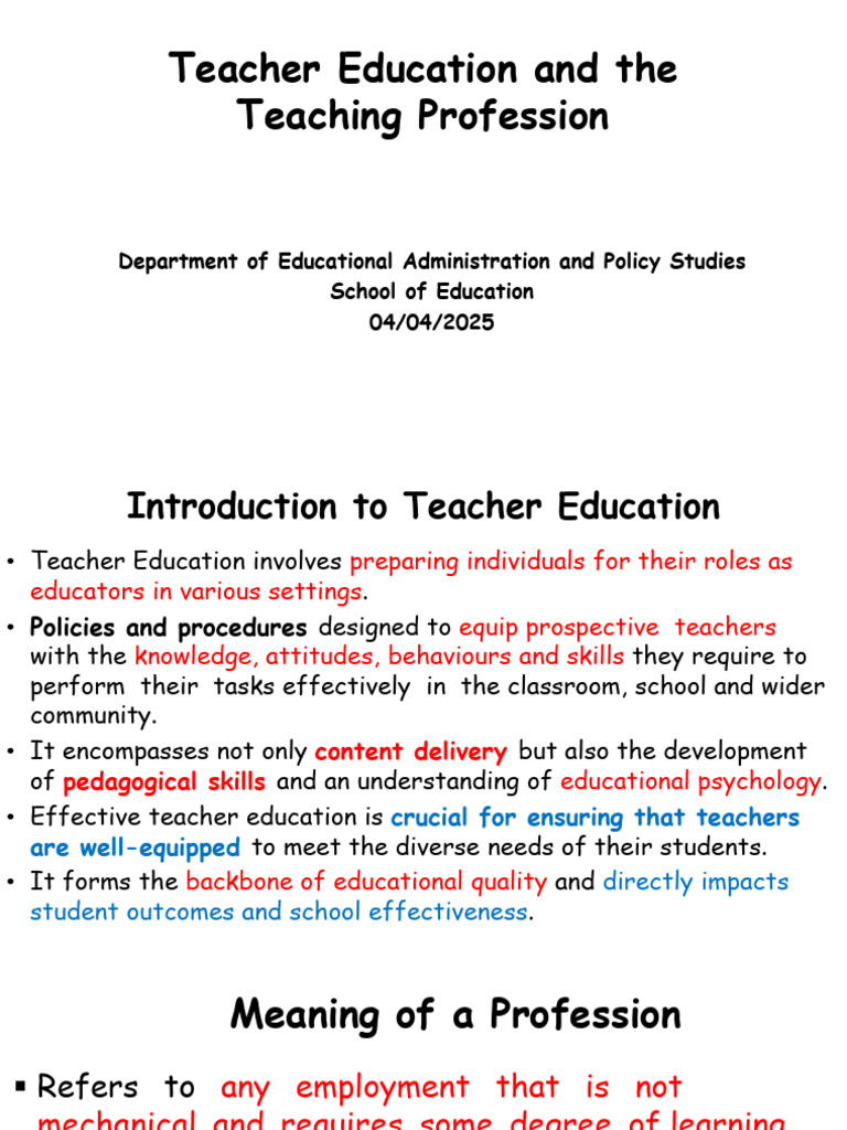 Understanding Teacher Education | PDF | Teachers | Teacher Education