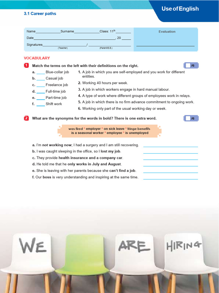Enga11 10 Minute Skills Test3 1 Use of English | PDF