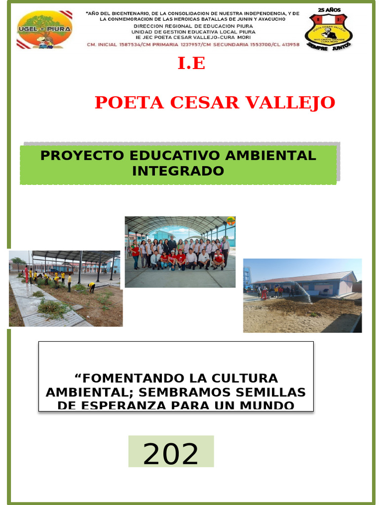 Proyecto Educativo Ambiental 2024 | PDF | Residuos | Sustentabilidad