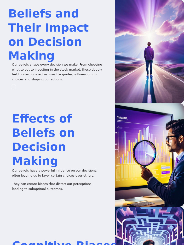 Beliefs and Their Impact On Decision Making | PDF