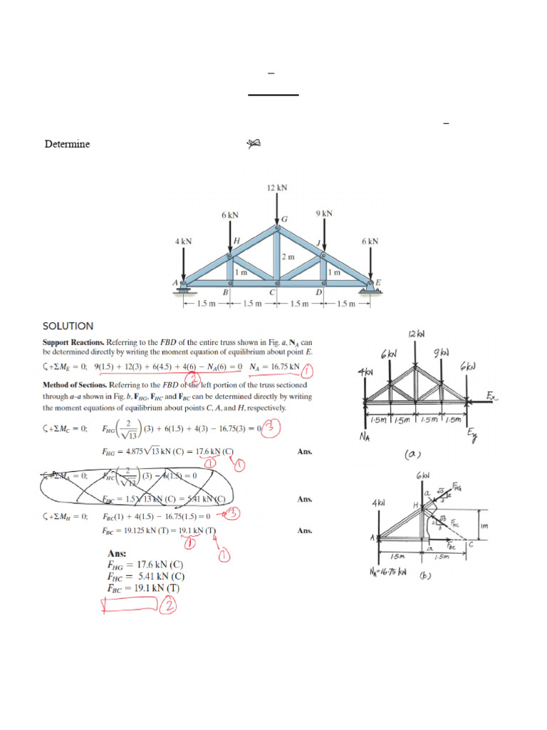 Statics Test #3: Force Analysis & Diagrams | PDF