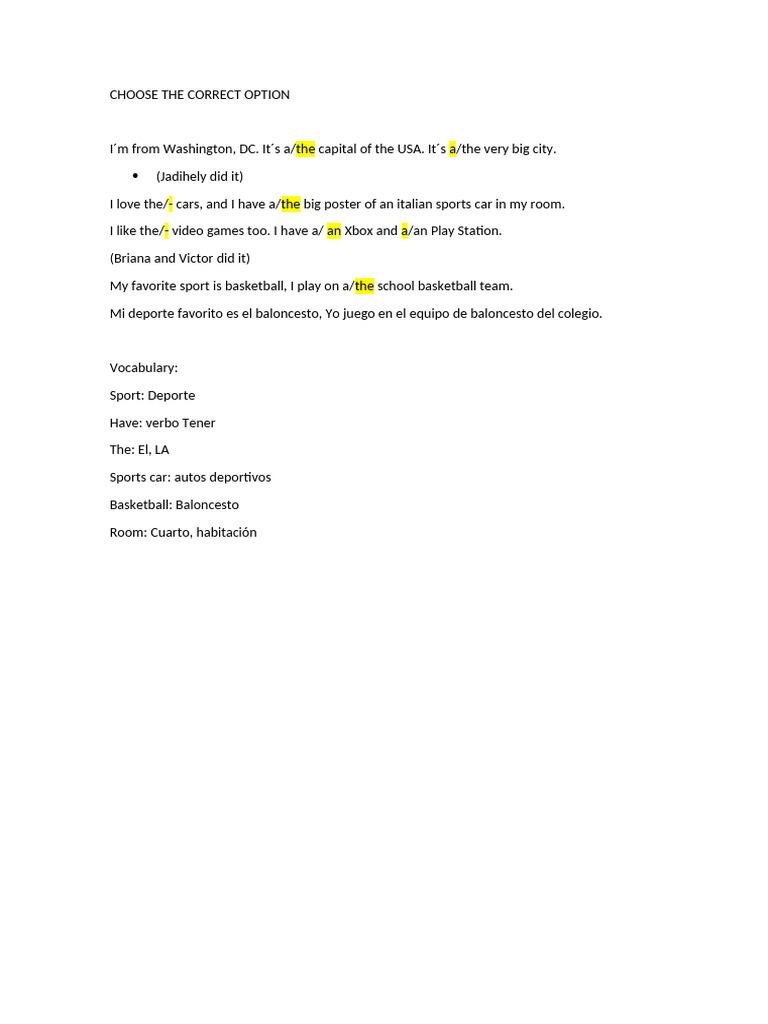Choose The Correct Option | PDF