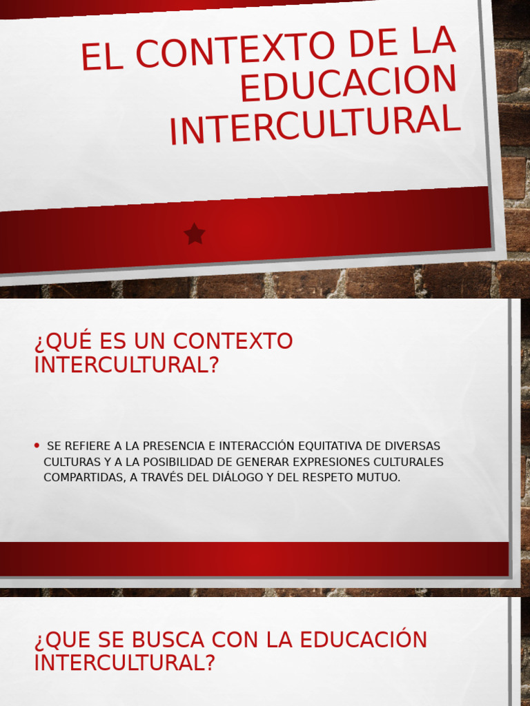 El Contexto de La Educacion Intercultural | PDF