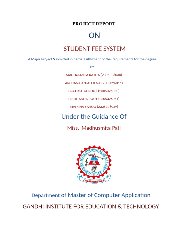 Student Fee Management System Overview | PDF | Software Testing ...
