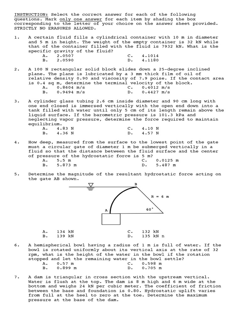 Practice Problems HPGE | PDF | Pressure | Applied And Interdisciplinary ...