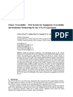 Glance Traceability - Web System For Equipment Traceability and Radiation Monitoring For The ATLAS Experiment