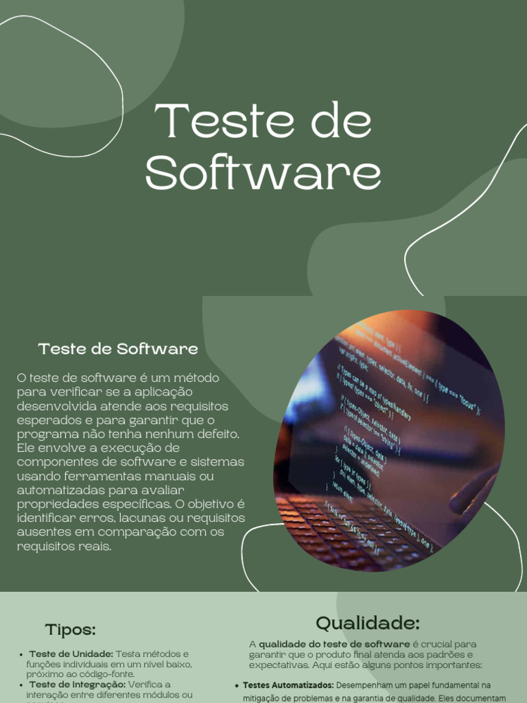 Guia Completo sobre Teste de Software | PDF | Testes de software ...