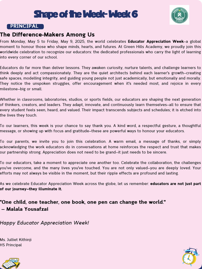 Shape of The Week - Week6 | PDF | Learning