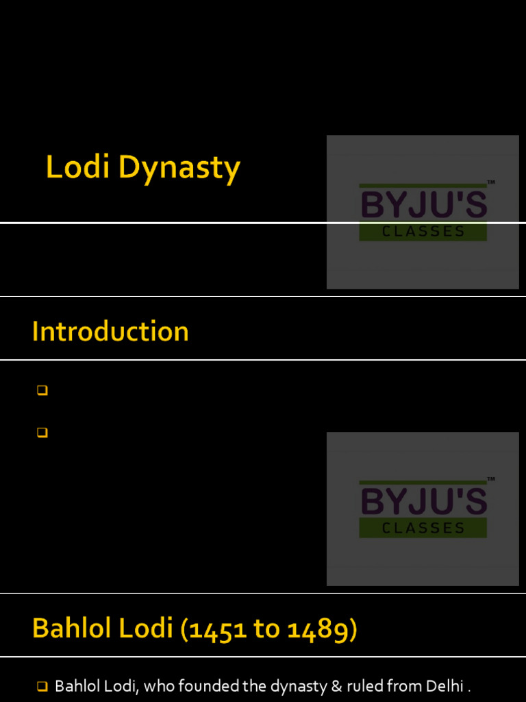 Lodi Dynasty: Rise and Fall | PDF