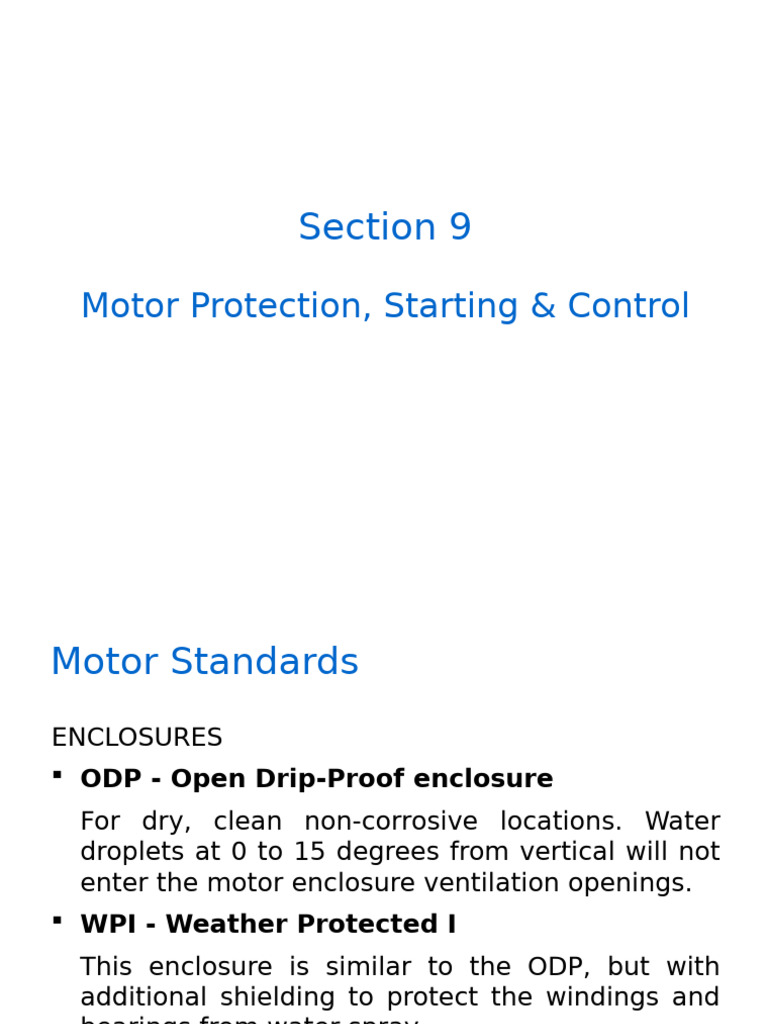 Motor Protection and Control Standards | PDF | Electric Motor | Power ...