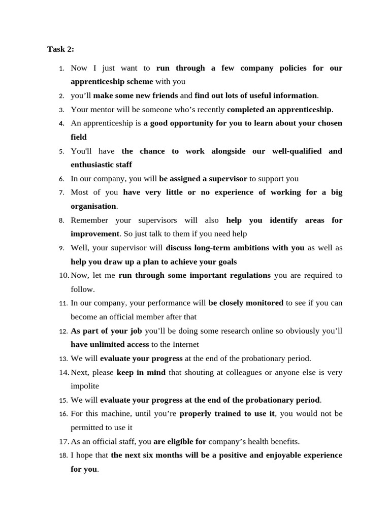 Apprenticeship Scheme Company Policies | PDF | Apprenticeship