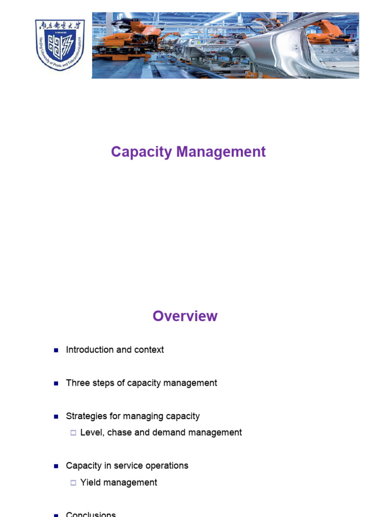 Effective Capacity Management Strategies | PDF | Forecasting | Demand