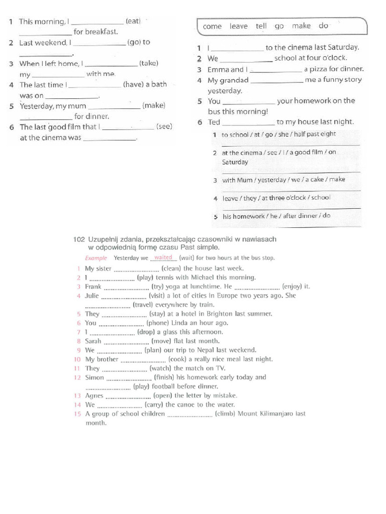 Past Simp | PDF